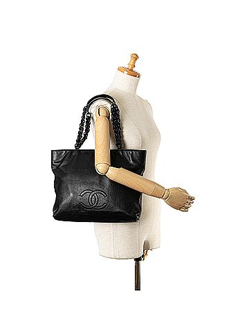 Chanel CC Lambskin Chain Tote (view 2)