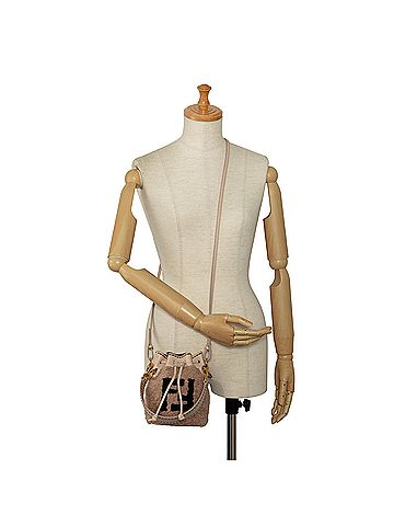 Fendi Shearling Mini Mon Tresor Bucket Bag (view 2)