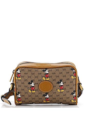 Gucci Disney Mickey Mouse Shoulder Bag Printed Mini GG Coated Canvas Mini (view 1)