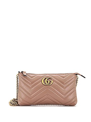 Gucci GG Marmont Chain Shoulder Bag Matelasse Leather Mini (view 1)