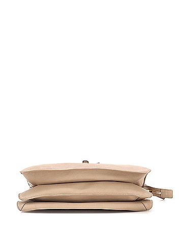 Céline Clasp Fold Over Shoulder Bag Leather Medium (view 2)