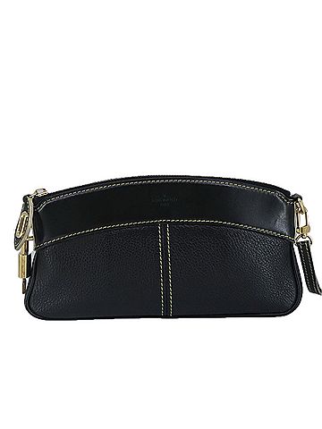Louis Vuitton Suhari Black Leather Clutch Bag (view 1)