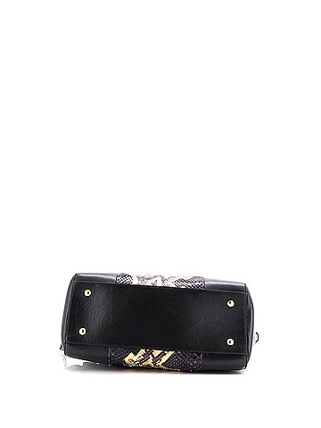 Versace Signature Bag Leather with Python Large (view 2)