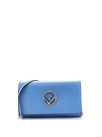Fendi F is Fendi Wallet on Chain Leather (view 1)