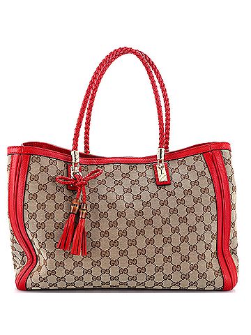 Gucci Bella Tote GG Canvas with Leather Medium (view 1)