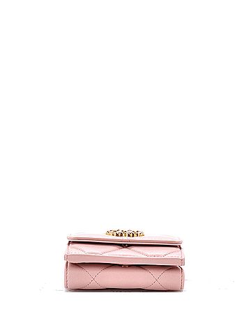 Chanel 19 Trifold Flap Wallet Quilted Lambskin Small (view 2)