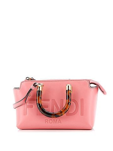 Fendi Logo By The Way Top Handle Bag Embossed Leather Mini (view 1)