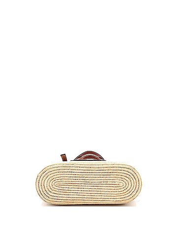 Loewe Square Basket Tote Woven Raffia Small (view 2)