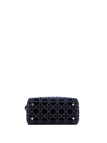 Christian Dior Lady D-Lite Bag Cannage Embroidered Velvet Medium (view 2)