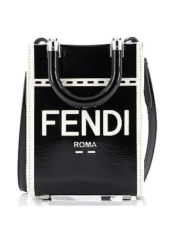 Fendi Sunshine Shopper Tote Patent and Canvas Mini (view 1)
