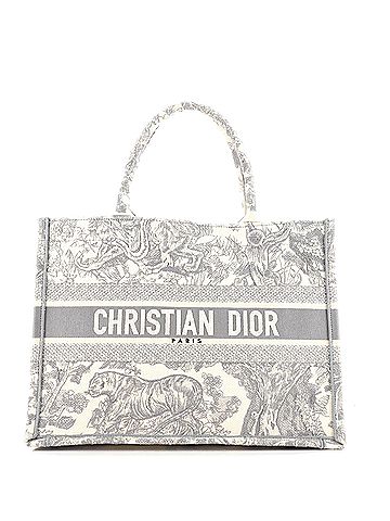 Christian Dior Book Tote Embroidered Canvas Medium (view 1)