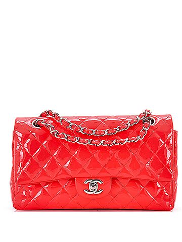 Chanel Classic Double Flap Bag Quilted Patent Medium (view 1)