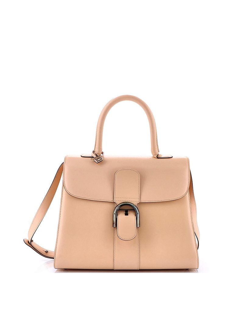 Delvaux 100% Leather Tan Brillant Top Handle Bag Leather MM One size - photo 1