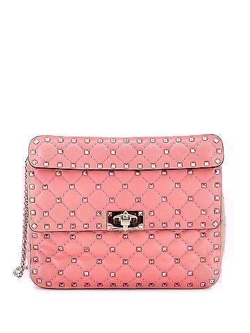 Valentino Garavani Rockstud Spike Flap Bag Quilted Leather Medium (view 1)