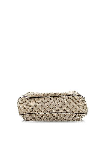 Gucci New Ladies Web Hobo GG Canvas Large (view 2)