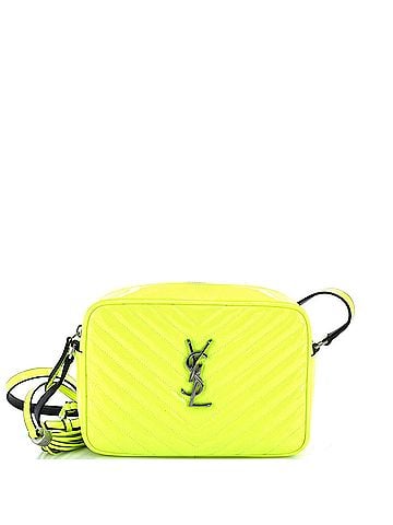 Saint Laurent Lou Camera Bag Matelasse Chevron Patent Small (view 1)