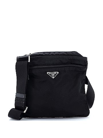 Prada Flat Messenger Bag Tessuto Small (view 1)