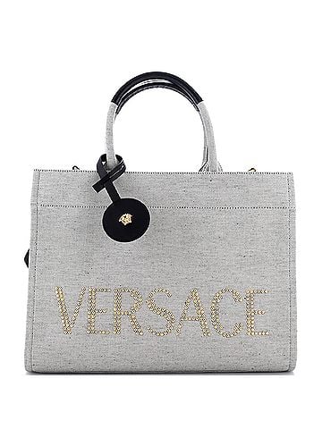 Versace La Medusa Tote Studded Canvas Large (view 1)