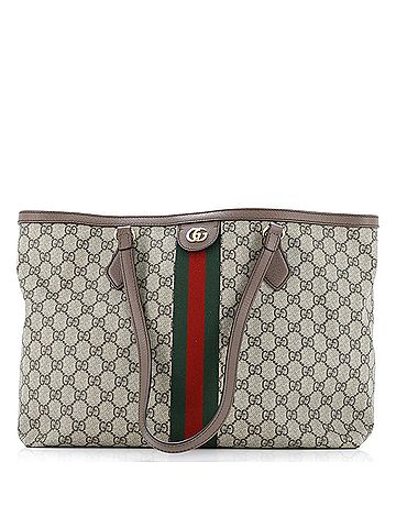Gucci Ophidia Shopping Tote GG Coated Canvas Medium (view 1)