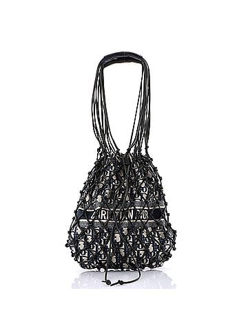 Christian Dior Drawstring Net Tote Diorissimo Canvas and Leather (view 1)