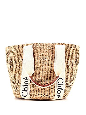 Chloé x Mifuko Woody Tote Raffia Large (view 1)