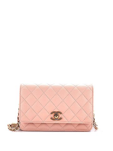 Chanel Flap Bag Charms Strap Wallet on Chain Quilted Caviar (view 1)