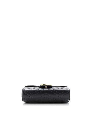 Gucci GG Marmont Chain Wallet Matelasse Leather Mini (view 2)
