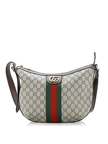 Gucci Ophidia Half Moon Hobo GG Coated Canvas Small (view 1)