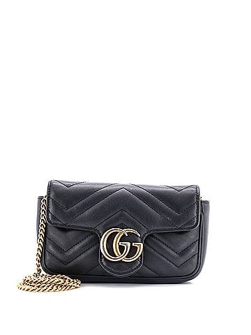 Gucci GG Marmont Flap Bag Matelasse Leather Super Mini (view 1)
