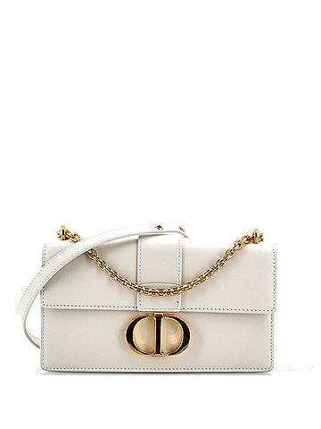 Christian Dior 30 Montaigne Chain Flap Bag Leather East West (view 1)