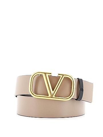 Valentino Garavani VLogo Reversible Belt Leather Wide (view 1)