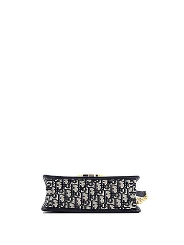 Christian Dior 30 Montaigne Chain Flap Bag Oblique Canvas East West (view 2)