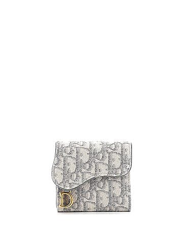 Christian Dior Saddle Flap Wallet Oblique Canvas Mini (view 1)