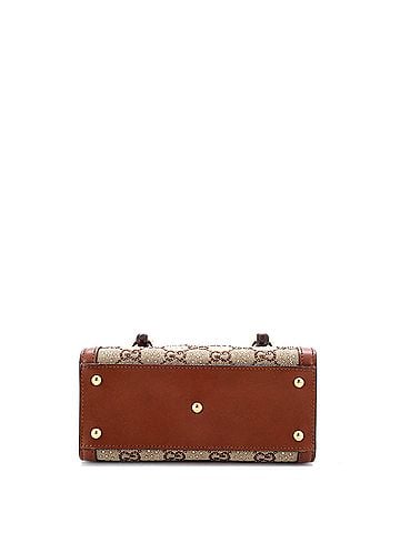 Gucci Diana NM Bamboo Handle Tote Crystal Embellished GG Canvas Mini (view 2)