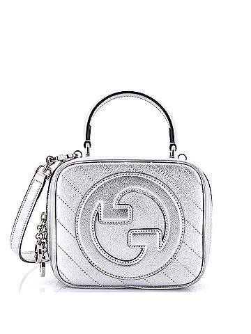 Gucci Blondie NM Top Handle Shoulder Bag Diagonal Quilted Leather (view 1)
