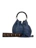 Gucci 100% Leather Blue Leather Miss Bamboo Tassel Bucket Bag One size - photo 10