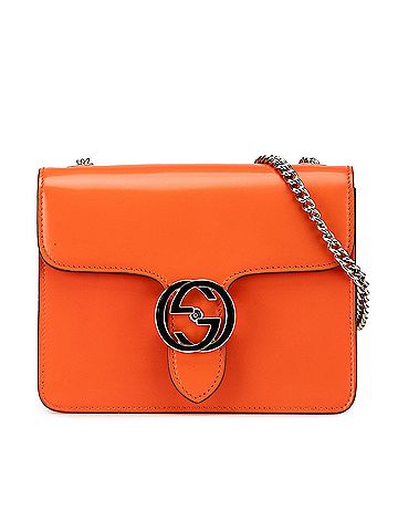 Gucci Small Polished Calfskin Interlocking G Dollar Crossbody (view 1)