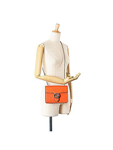 Gucci Small Polished Calfskin Interlocking G Dollar Crossbody (view 2)