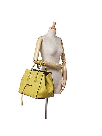 Céline Medium Leather Phantom Luggage Tote (view 2)