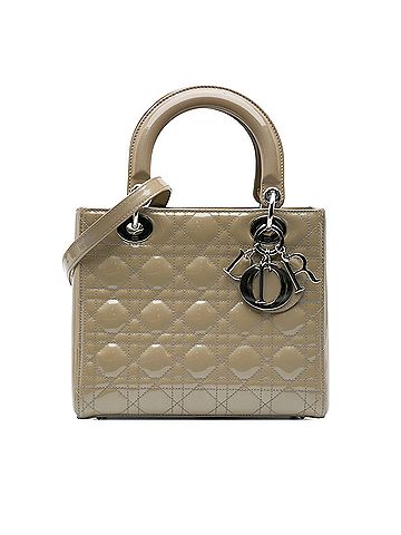 Dior Medium Patent Cannage Lady Dior (view 1)