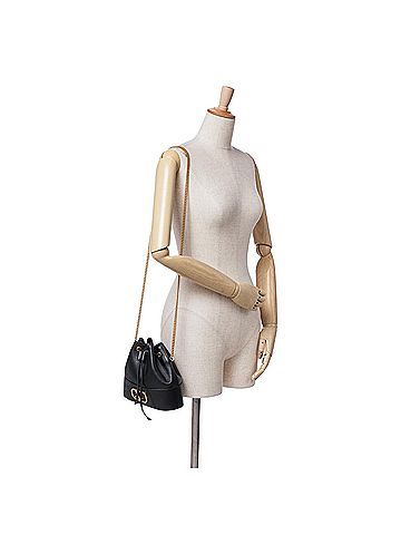 Valentino Mini Nappa Leather VLogo Signature Chain Bucket Bag (view 2)