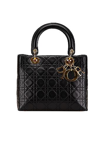 Dior Medium Lambskin Cannage Lady Dior (view 1)