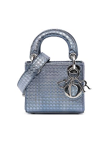 Dior Mini Metallic Patent Microcannage Lady Dior (view 1)