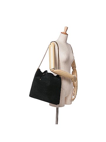 Saint Laurent Suede Suzanne Chain Shoulder Bag (view 2)