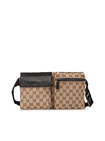 Gucci GG Canvas Double Pocket Belt Bag (view 1)