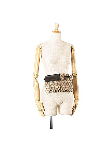 Gucci GG Canvas Double Pocket Belt Bag (view 2)