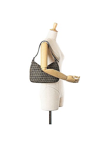 Fendi Zucchino Canvas Shoulder Bag (view 2)