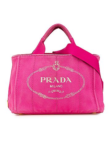 Prada Small Canvas Canapa Logo Satchel (view 1)