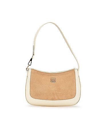 Loewe Anagram Suede and Calfskin Shoulder Bag (view 1)