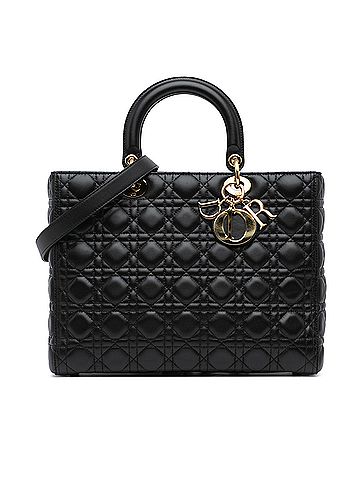 Dior Large Lambskin Cannage Lady Dior (view 1)